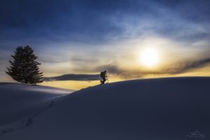 Snowshoe hiking in Germany