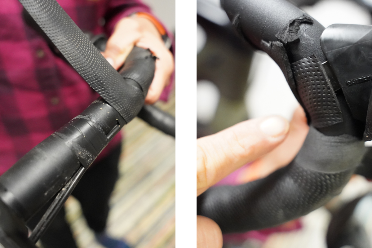 Remove the old fixing tape and replace it, moreover you can check if the cables are intact.