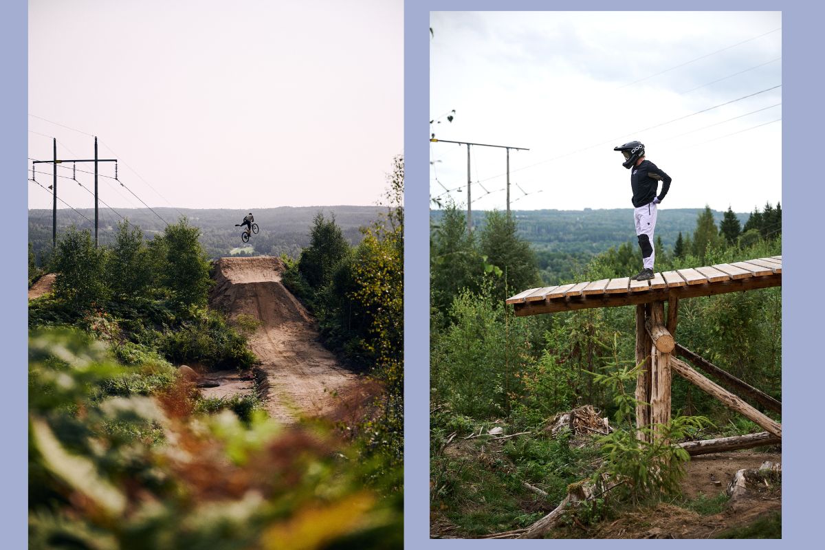 Alex Alanko beim Mountainbiken in Schweden