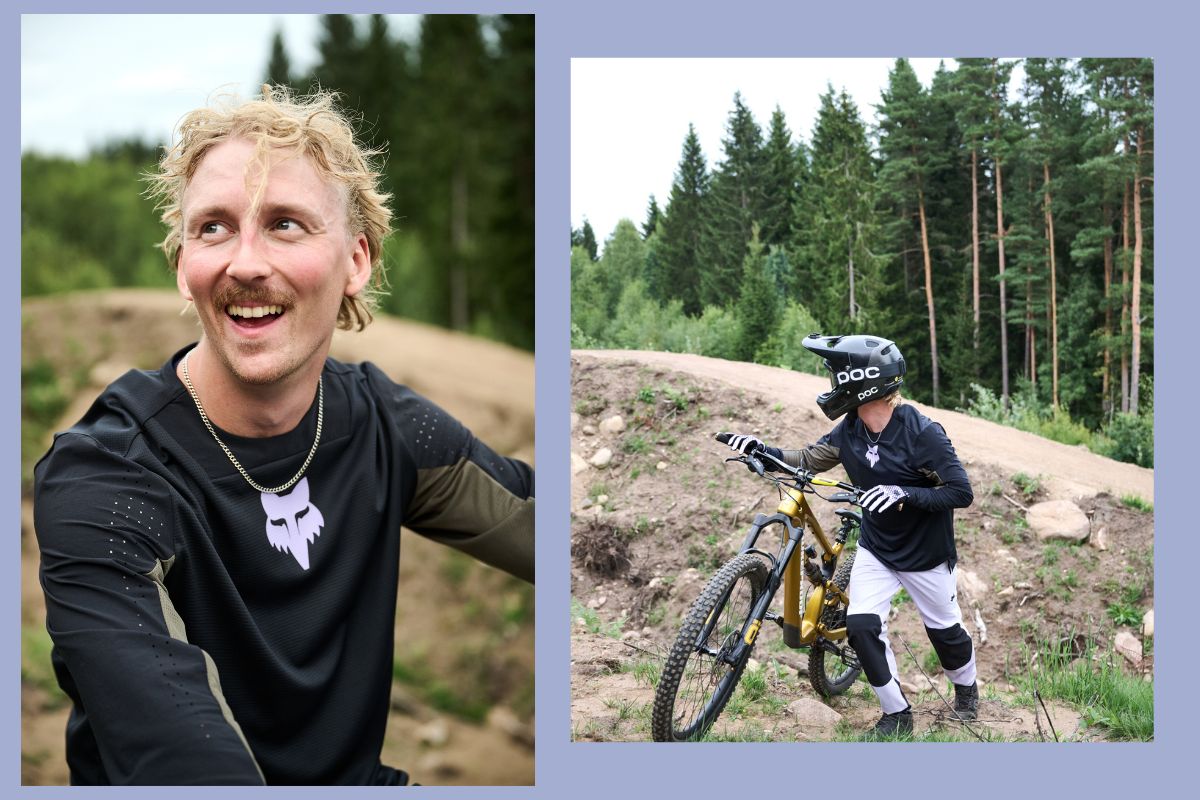 Alex Alanko beim Mountainbiken in Schweden