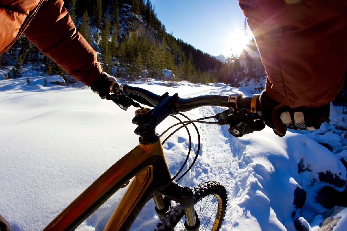 Mountainbiken im Winter
