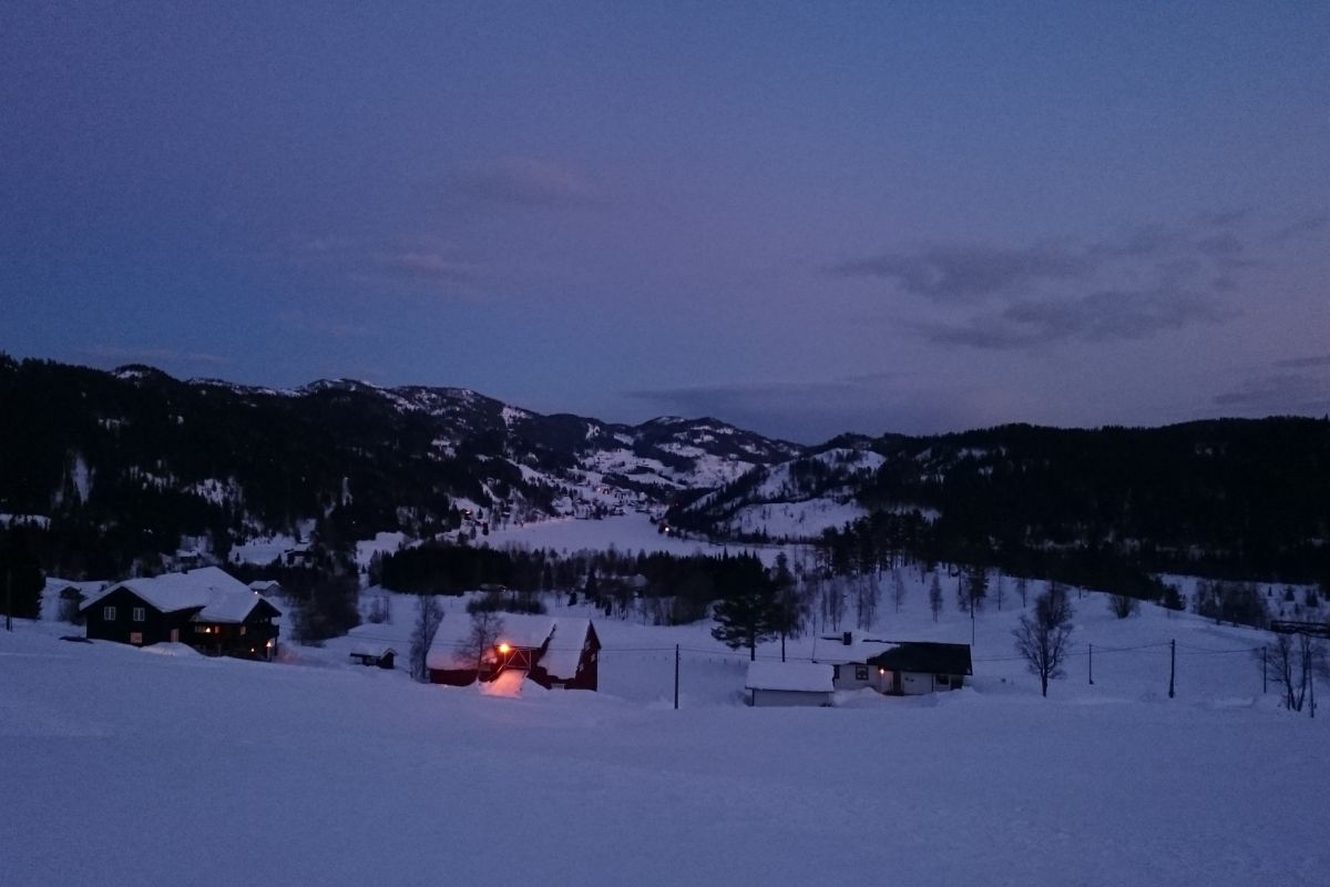 Blick auf das Geburtshaus von Sondre Norheim