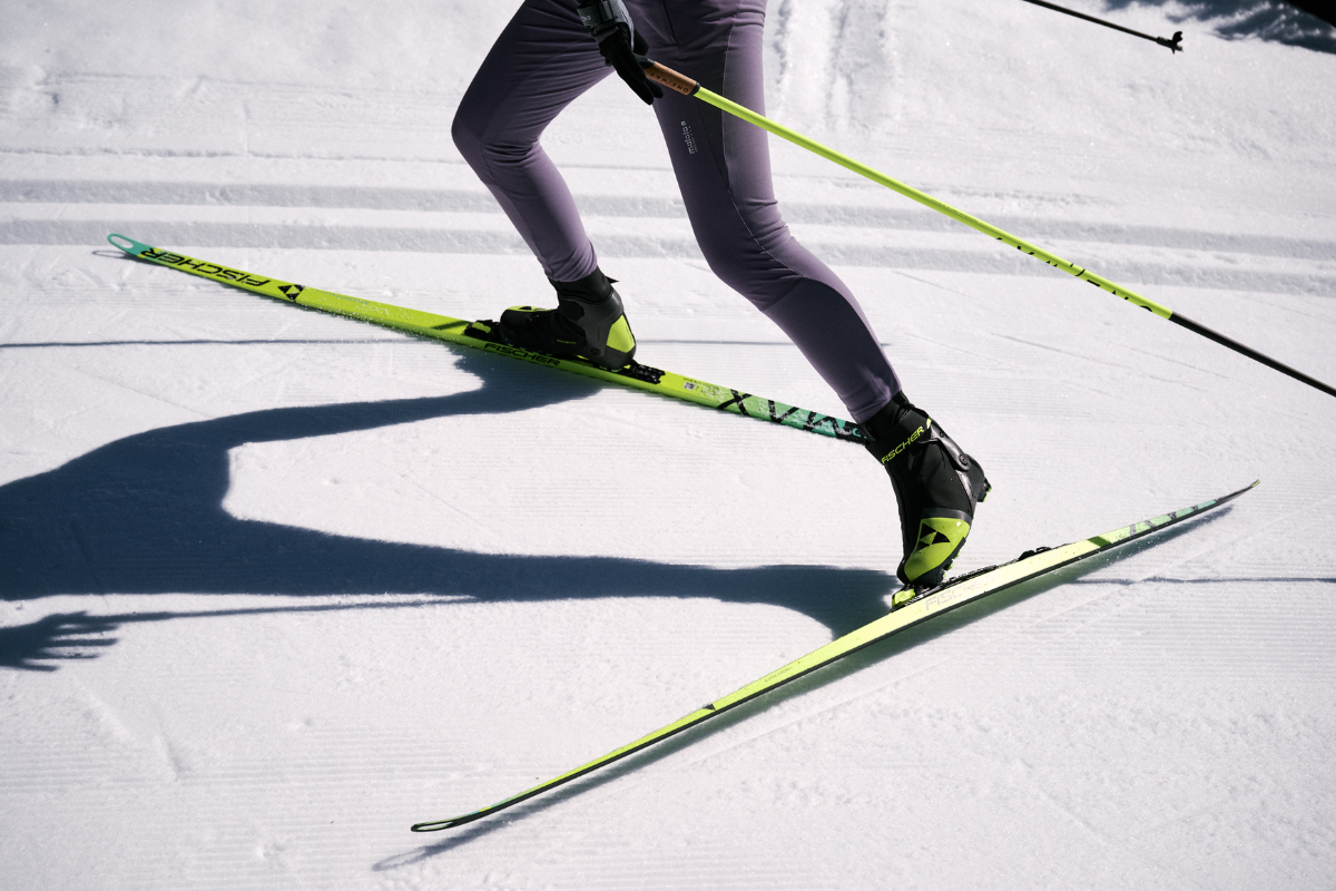 Fischer Skis and Bindings in Action.